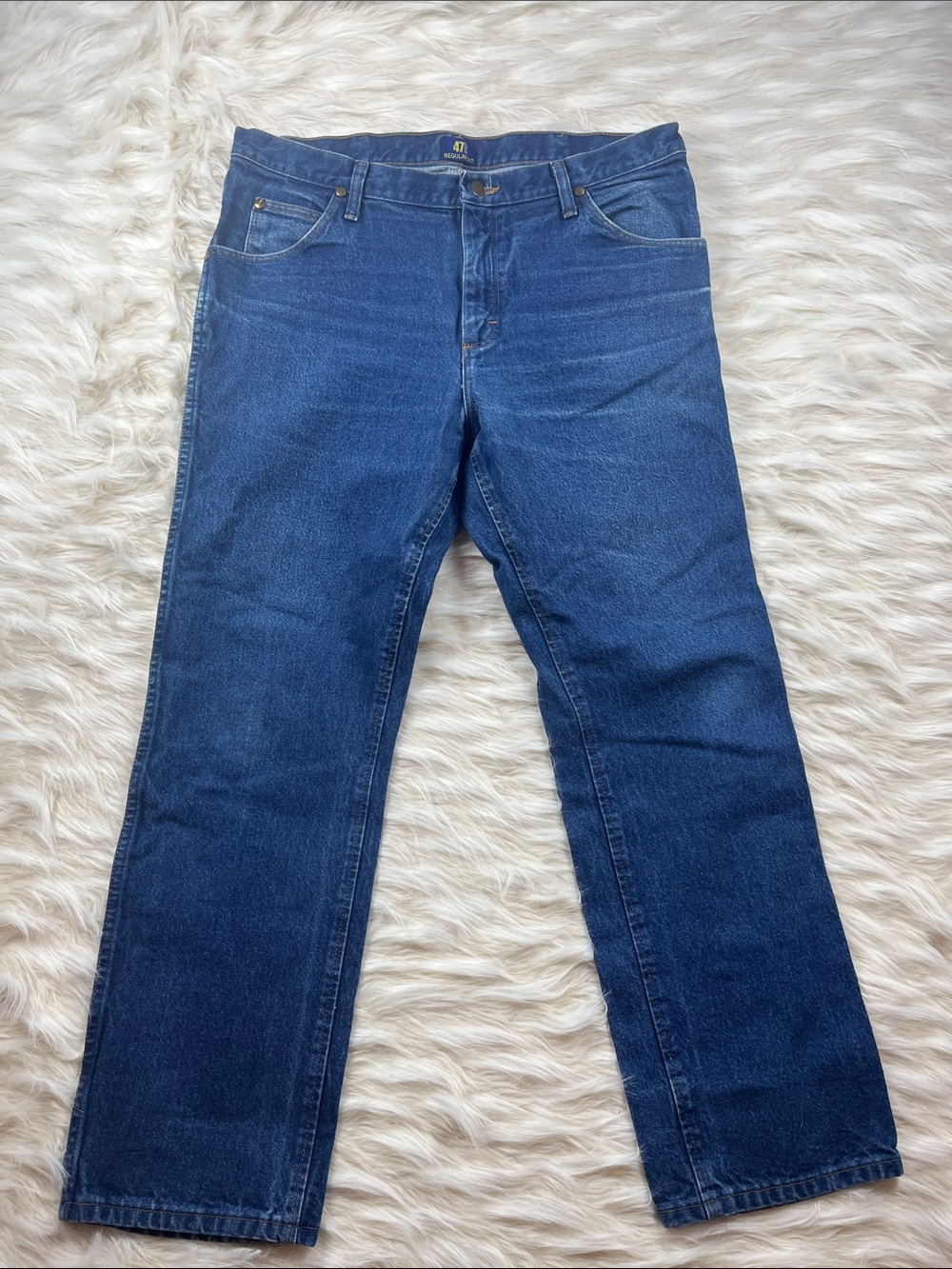 Wrangler 47MWZ Western Jeans 36x30 Regular Fit Medium Wash